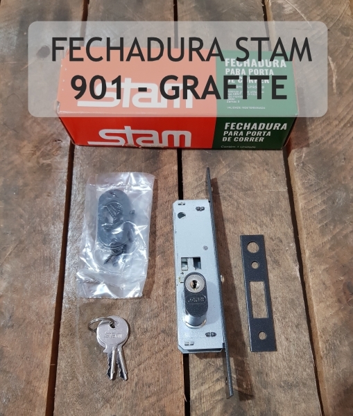 Fechadura Stam - 901 Grafite
