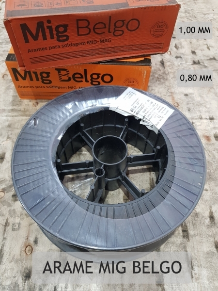 Arame Mig Belgo (0,80mm e 1,00mm)