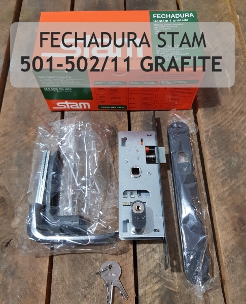Fechadura Stam - 501-502/11 Grafite