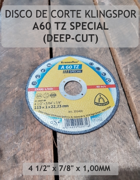 Disco de Corte Klingspor A46tz Special (Deep Cut) - 4 1/2