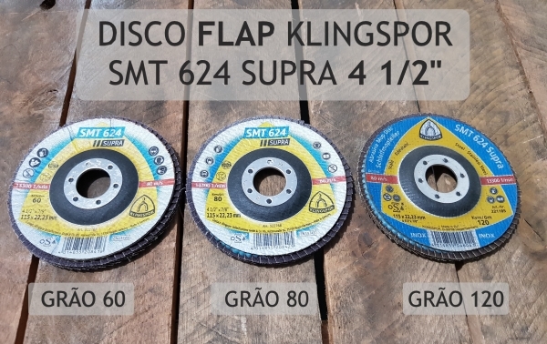 Disco Flap Klingspor SMT 624 Supra - 4 1/2