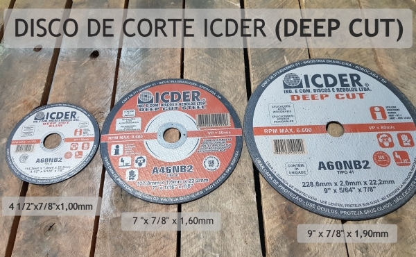 Disco de Corte Icder (Deep Cut) - (4 1/2